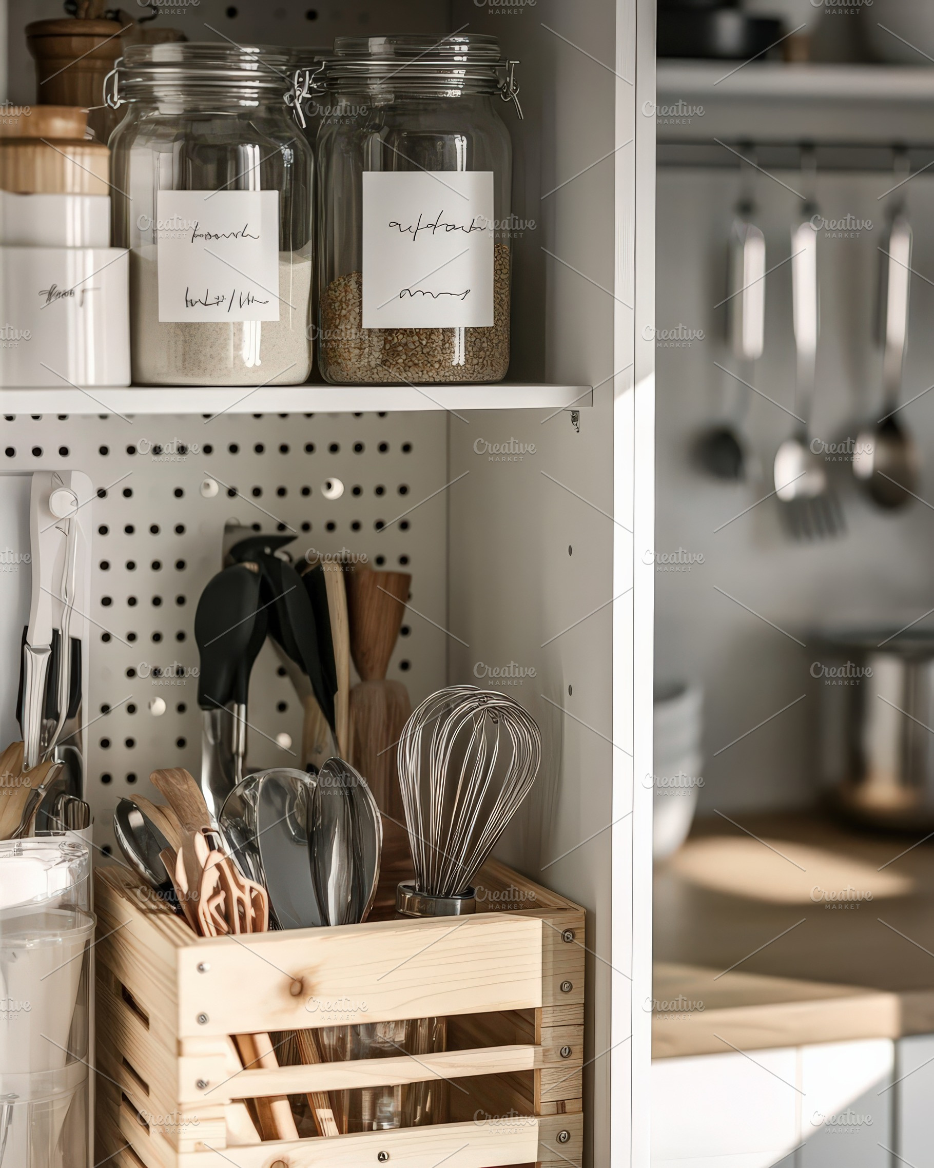 Minimalist White Tiny Pantry Closet, an Architecture Photo by Virgo Studio