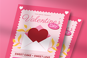 Pink Valentine Flyer, a Flyer Template by Annora Studio (Thumbnail 4 of 6)