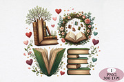 Book Lover Love PNG, an Illustration by Daily.Designs (Thumbnail 1 of 5)