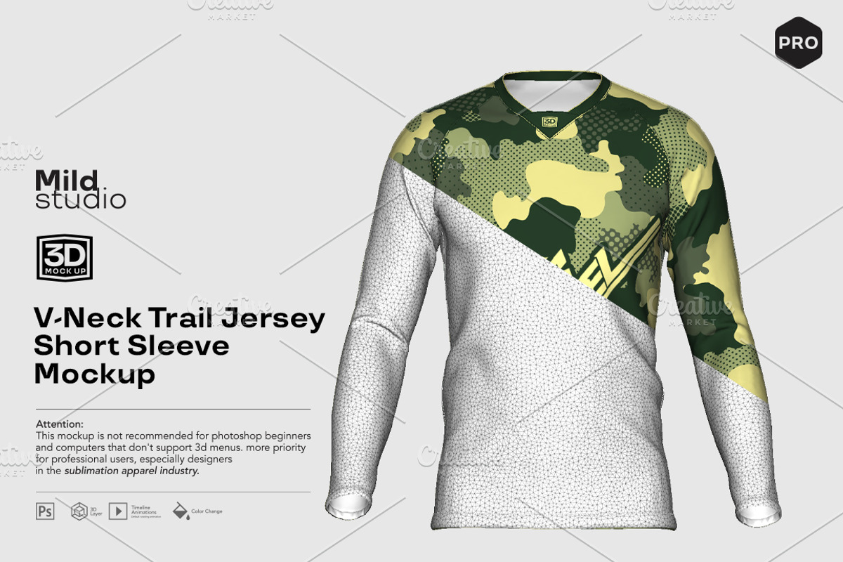 3D Trail Jersey Mockup, a Product Mockup by Mildstudio (Photo 1 of 6)