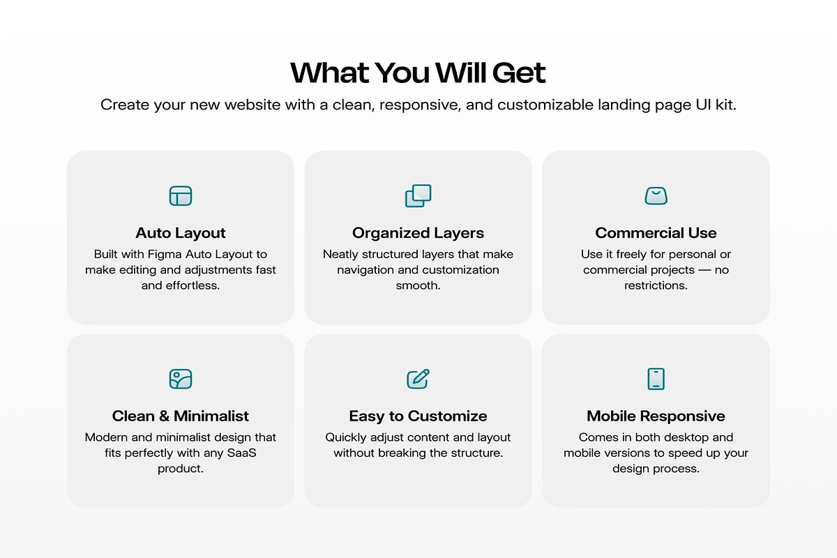 Multiconcept Landing Page #3 UI KIT, an UI Kit Template by Creative Perspective (Photo 2 of 8)
