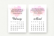 Canva Inspirational Quotes Calendar, a Stationery Template by Waliullah Solutions (Thumbnail 2 of 3)