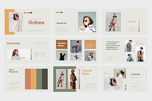 Ozkea Lookbook Fashion Google Slides