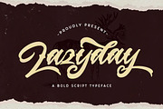 Lazyday - Bold Script Font, a Script Font by StringLabs (Thumbnail 1 of 13)