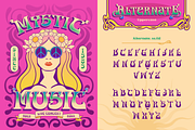 Stuner – Psychedelic Font, a Serif Font by Burntilldead (Thumbnail 9 of 12)