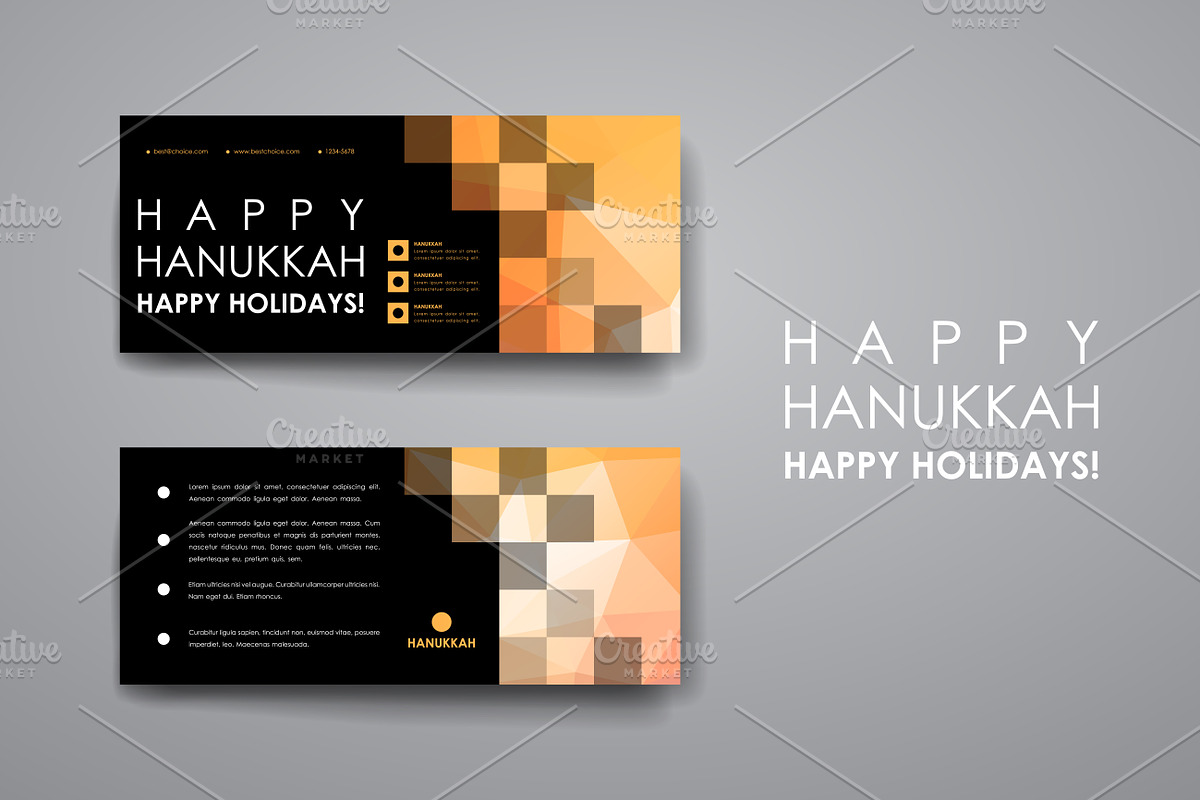 Hanukkah. 9 Banner Templates, a Brochure Template by Palau (Photo 4 of 10)