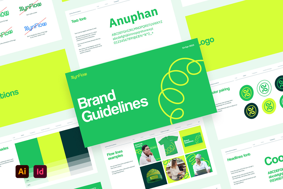 Synflow - Brand Guidelines Template, a Branding & Logo Template by Hamdi Designs (Photo 1 of 12)