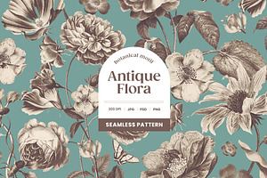Antique Flora Vintage Pattern