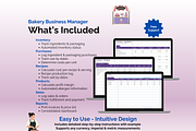 Bakery Business - Google Sheets, an App Template by Ardent Workshop (Thumbnail 2 of 9)
