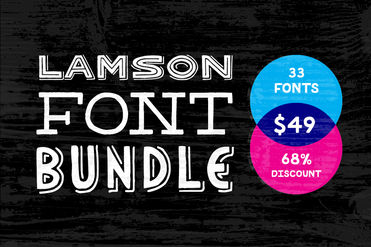Lamson 33 Font Bundle (68% Off)