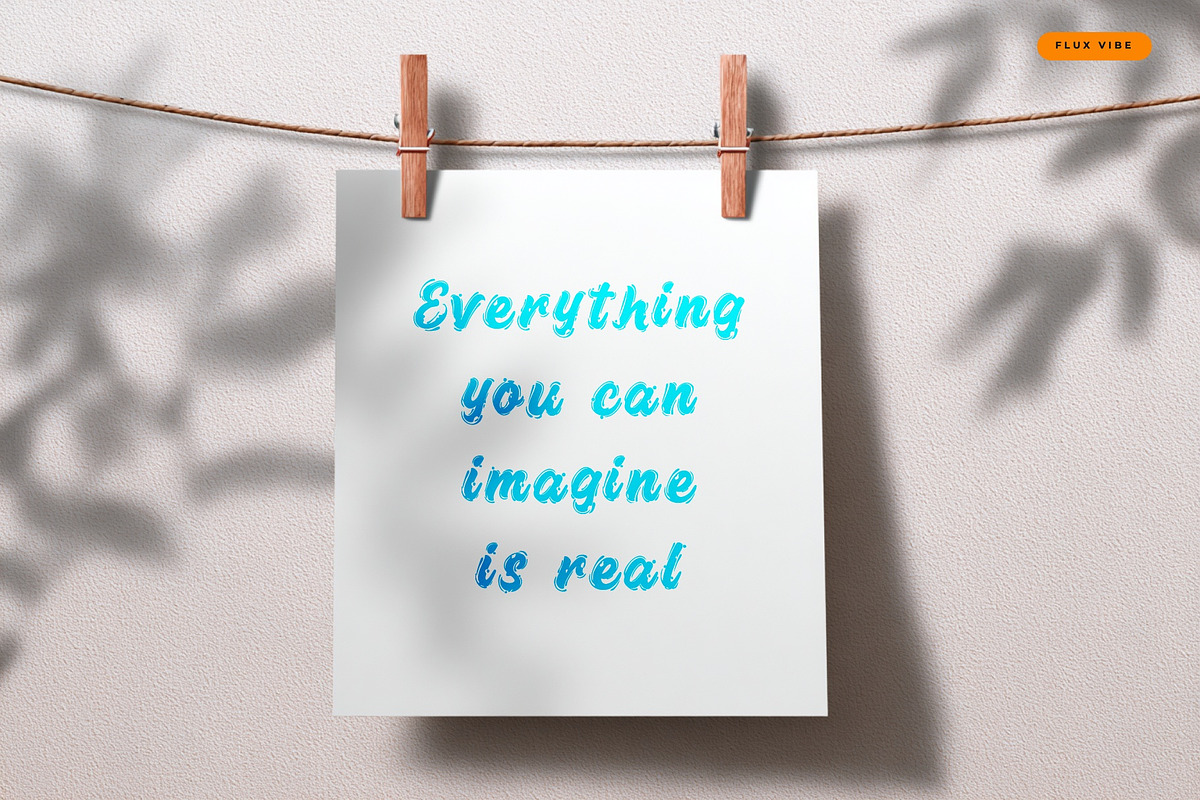 Fluxoria Decorative Font, a Handwritten Font by Graphic Spirit (Photo 4 of 8)