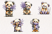 Whimsical Spring Panda Clipart, an Illustration by CreationArt (Thumbnail 7 of 13)