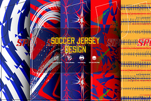 Abstract Sports Jersey Pattern