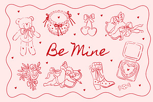 Be Mine - Valentine's Day Clipart