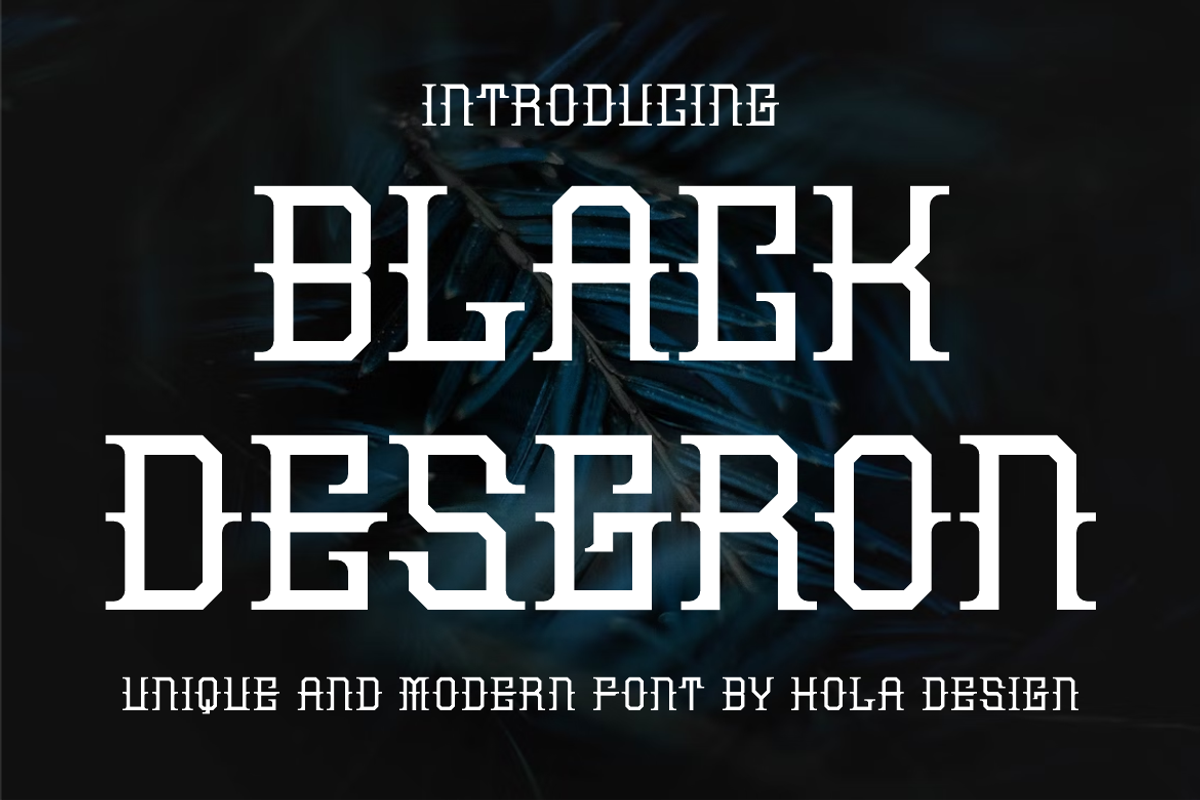 Black Deseron Font, a Slab Serif Font by anggitbagas1 (Photo 1 of 4)