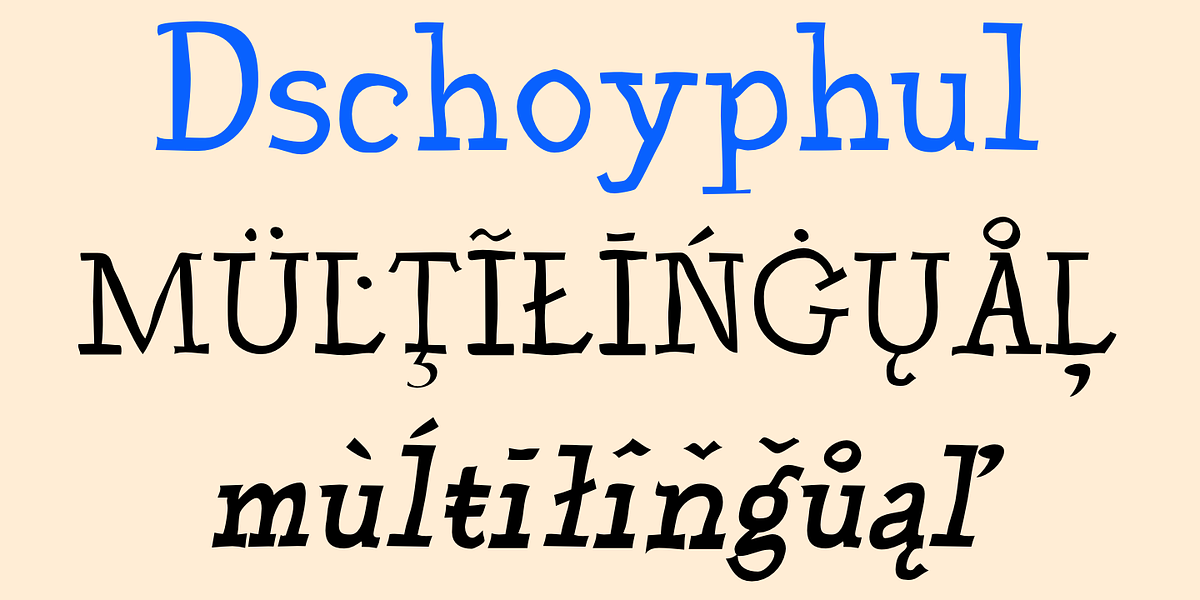 Dschoyphul, a Handwritten Font by Ingrimayne Type (Photo 7 of 7)
