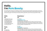 2 Page Resume Template / CV Template, a Resume Template by More Profesh (Thumbnail 9 of 9)