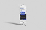 Tripod Banner Stand Mockup, an Advertising Mockup by Gatamotion (Thumbnail 4 of 5)
