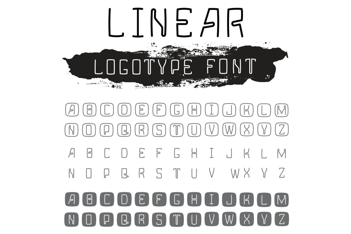 Letters for logotype font