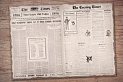 Old Newspaper Vintage Journal Paper, an Illustration by Secret Helper (Thumbnail 5 of 6)