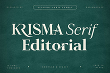Krisma Serif - Elegant Serif Family