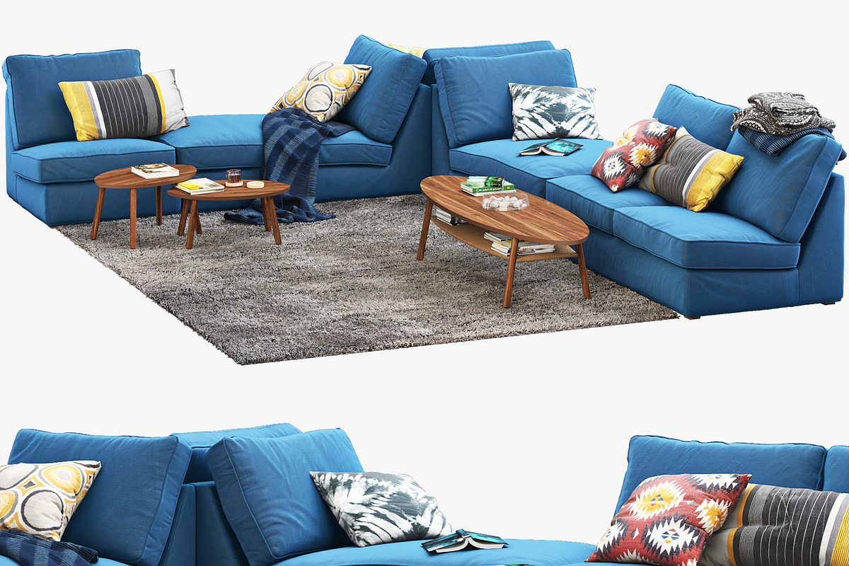 Corner modular sofa 3d model, a Furniture 3D Model by 3dmitruk (Photo 1 of 14)