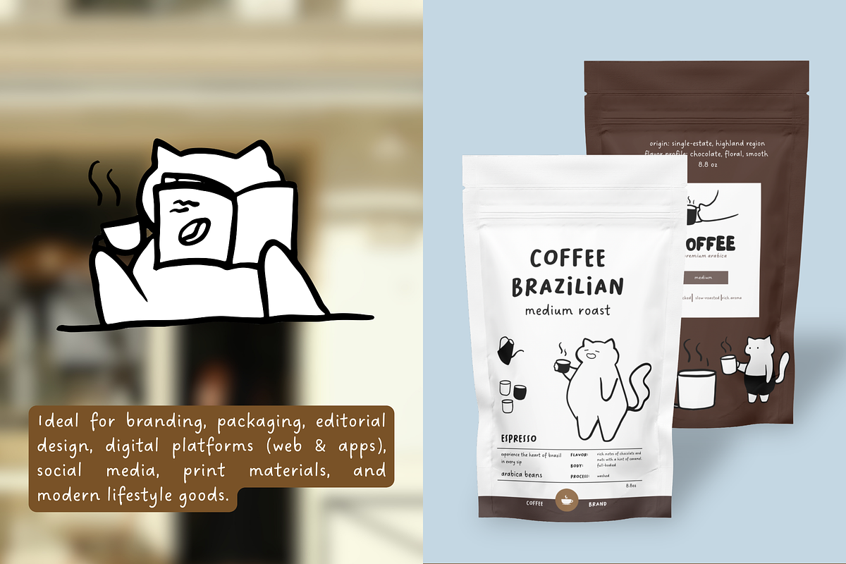 The Cat and Coffee Signature, a Food Illustration by The Journey Atelier (Photo 9 of 15)