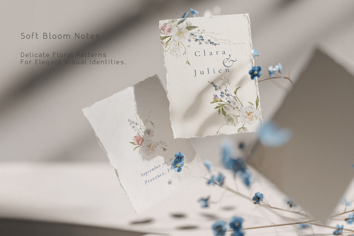 Blue Bloom Paper Mockup Collection, a Product Mockup by NikiArts (Photo 6 of 13)