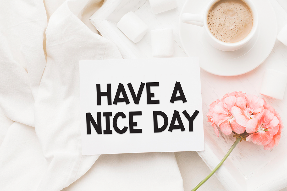 Happy Morning | Script Font, a Script Font by Scratchones (Photo 4 of 8)