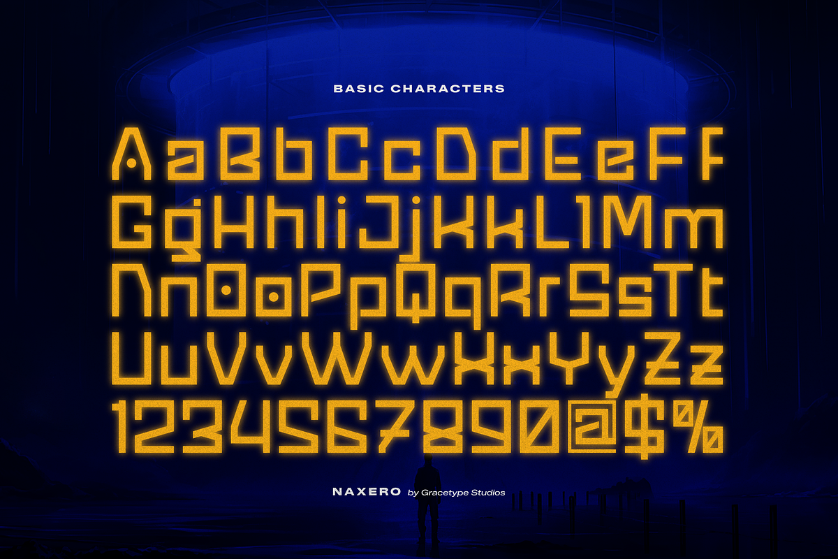 Naxero | Futuristic Typeface, a Sans Serif Font by gracetype_studio (Photo 10 of 12)