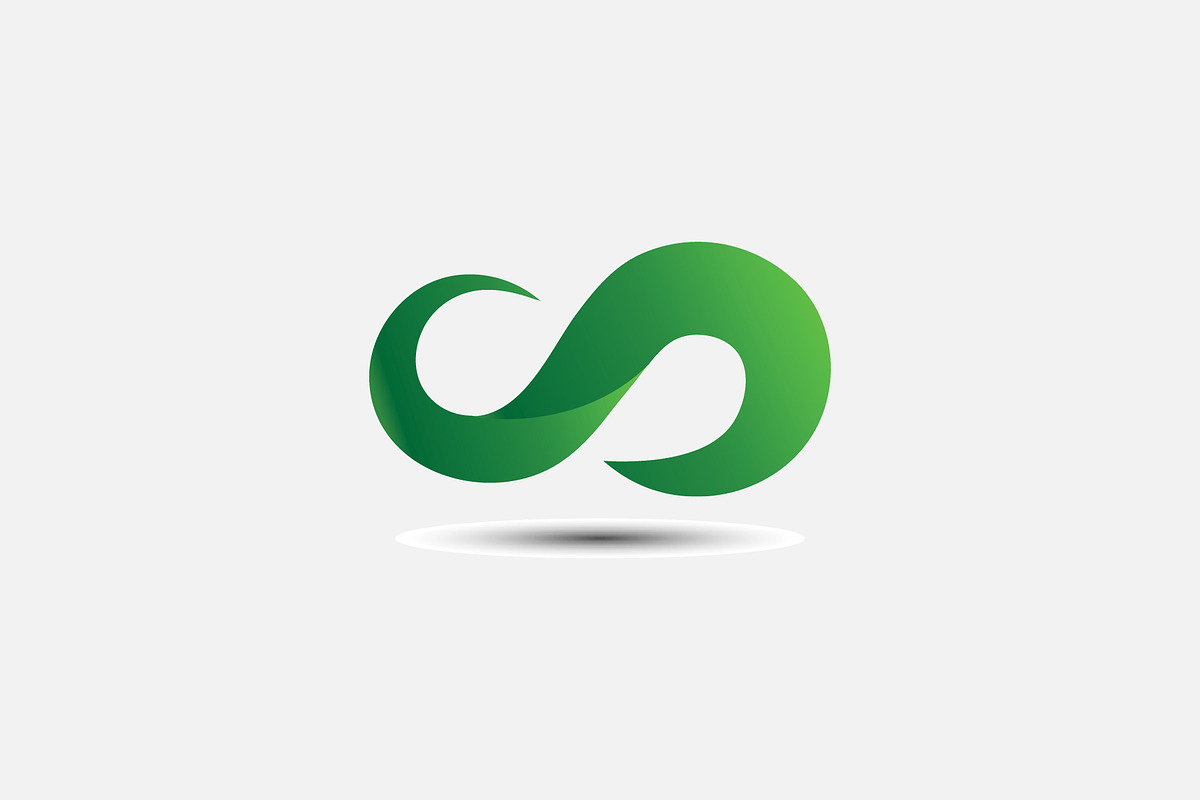 Abstract infinity logo template