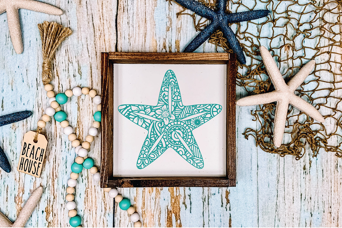 Mermaid Mandala SVG Bundle, an Animal Illustration by OldMarket Designs (Photo 3 of 10)