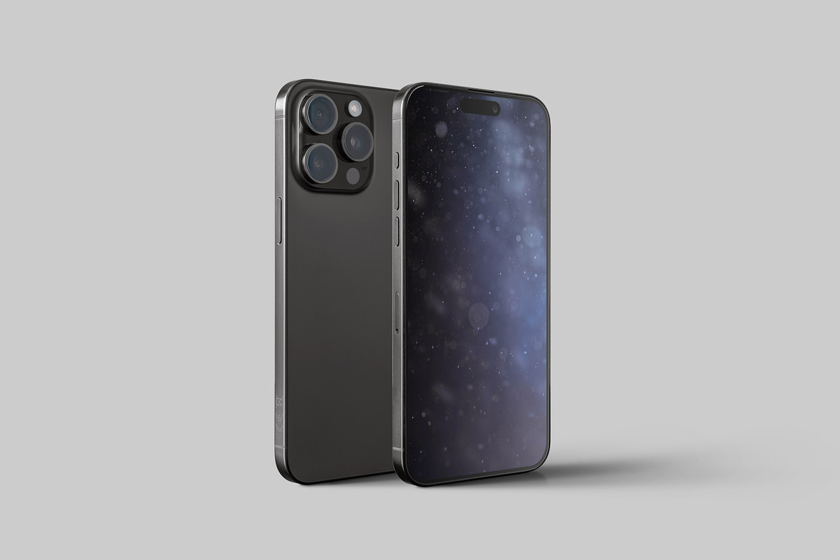 iPhone 15 Pro Max Mockup 6K, an iPhone Mockup by Zabiegala MP (Photo 23 of 24)