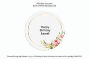 Round Sticker Mockups - PSD & PNG, a Packaging Mockup by MelissaBMockups (Thumbnail 7 of 11)