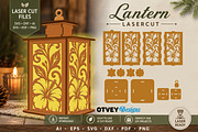 Floral Lantern SVG Bundle Laser Cut, a Decorative Illustration by OTVEY DESIGN (Thumbnail 6 of 14)