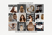 120 Hairstylist Instagram Templates, a Social Media Template by TheBohoFactory (Thumbnail 10 of 10)
