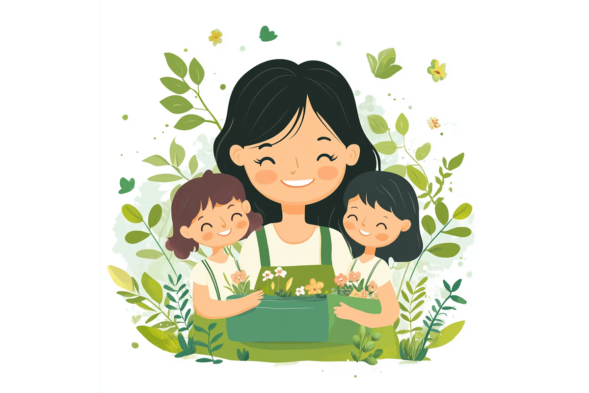 Prompt Mothers Day Views Clipart, a Person Illustration by Creative design (Photo 5 of 7)
