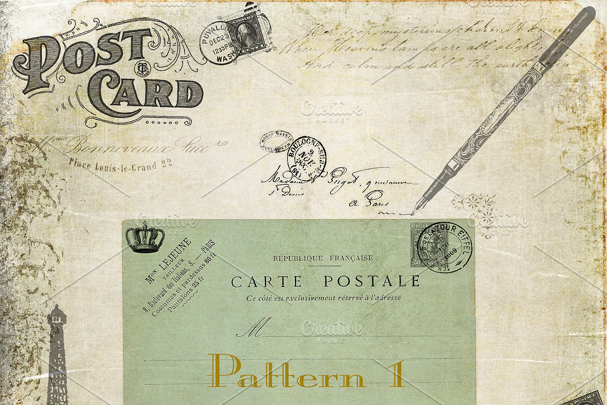 Vintage Grunge Background Papers #3 preview 3