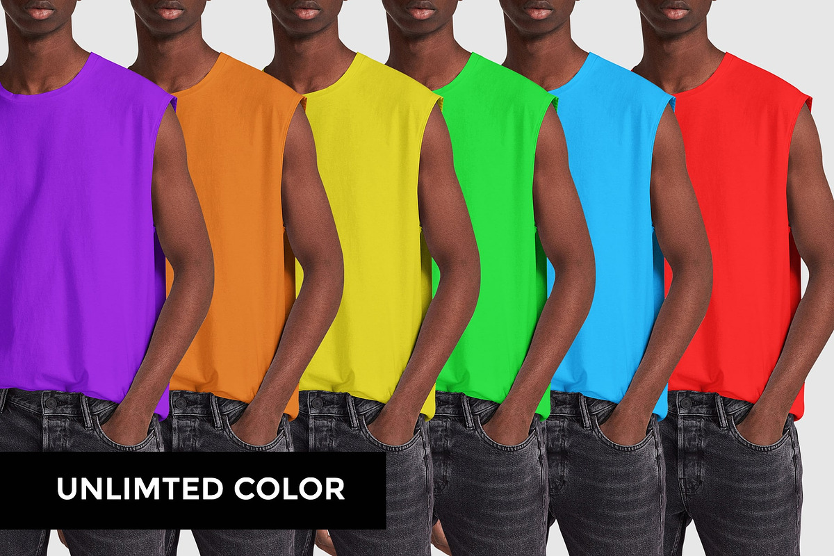 Sleeveless Shirt Mock-Up, a Shirt Mockup by Mock-up Store (Photo 7 of 7)