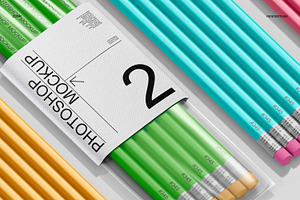 Pencil Packaging Mockup Set