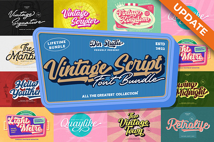 Exclusive Vintage Retro Font Bundle