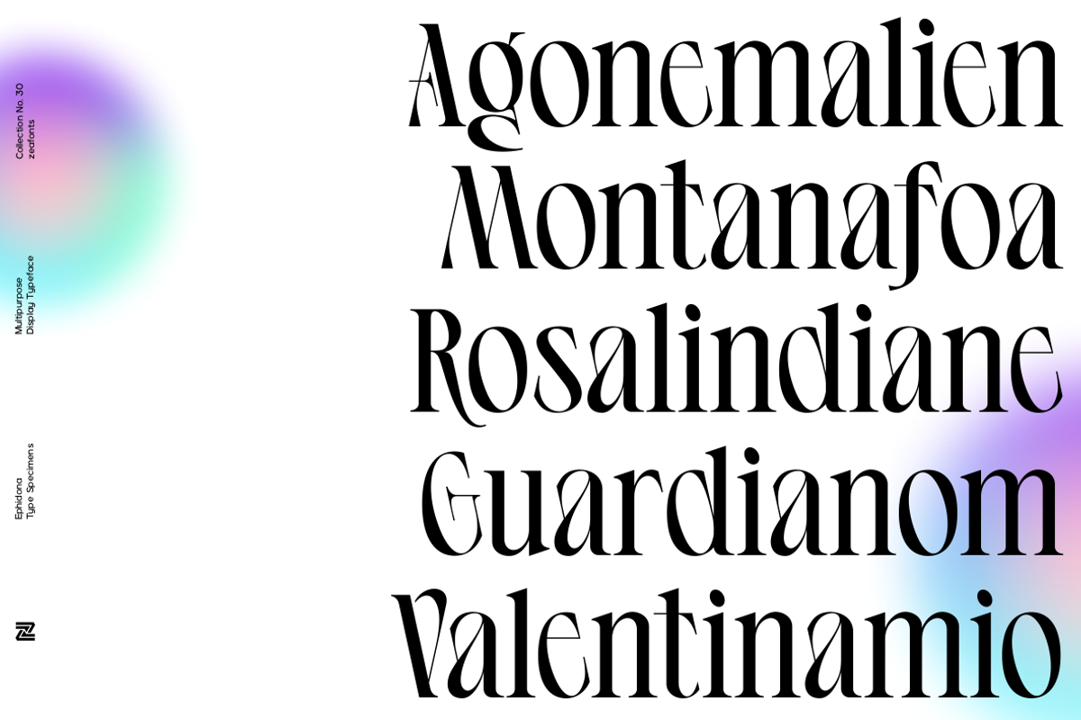 Ephidona, a Serif Font by Bagerich Type Foundry (Photo 5 of 16)