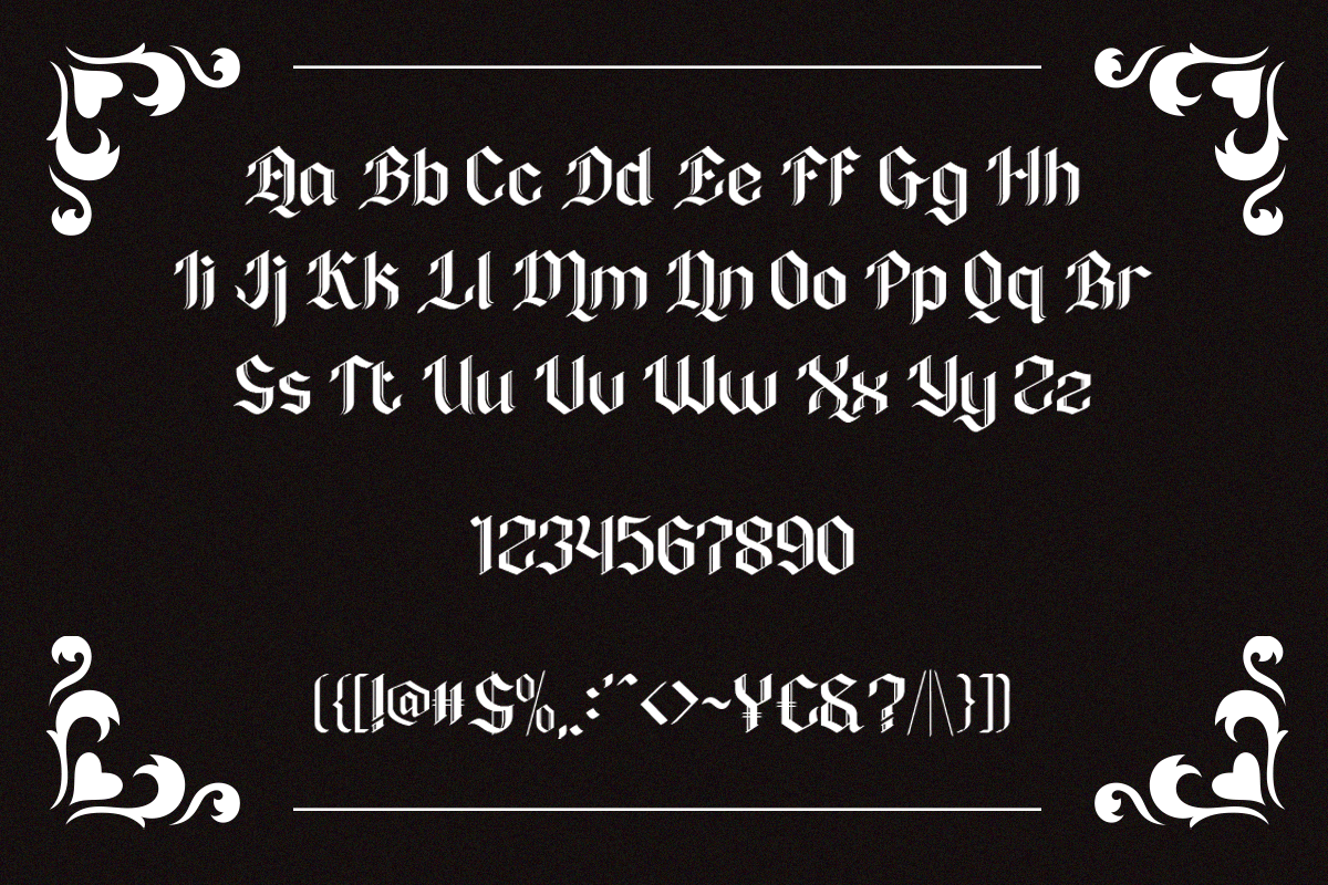 King Melody, a Blackletter Font by Say Studio (Photo 9 of 10)