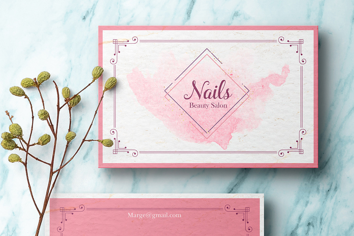 Business Card Beauty Salon, a Business Card Template by Midgardians (Photo 2 of 3)