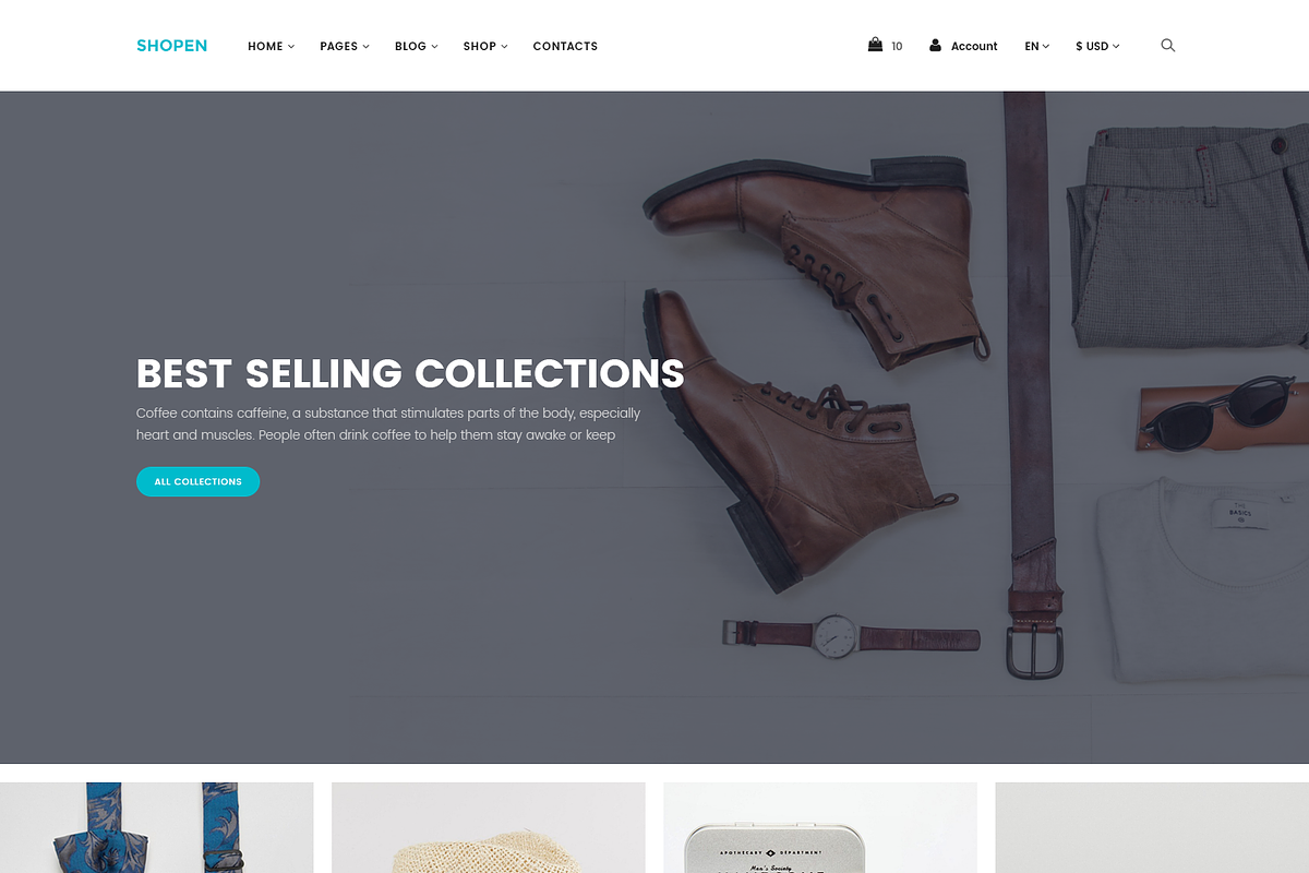 Shopen — Multipurpose PSD Template, a Templates & Theme by ScienteCraft (Photo 6 of 50)