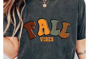 Retro Fall Sublimation SVG PNG