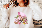 Bohemian Pink Gingham Summer Clipart, an Illustration by SVGArt (Thumbnail 9 of 9)