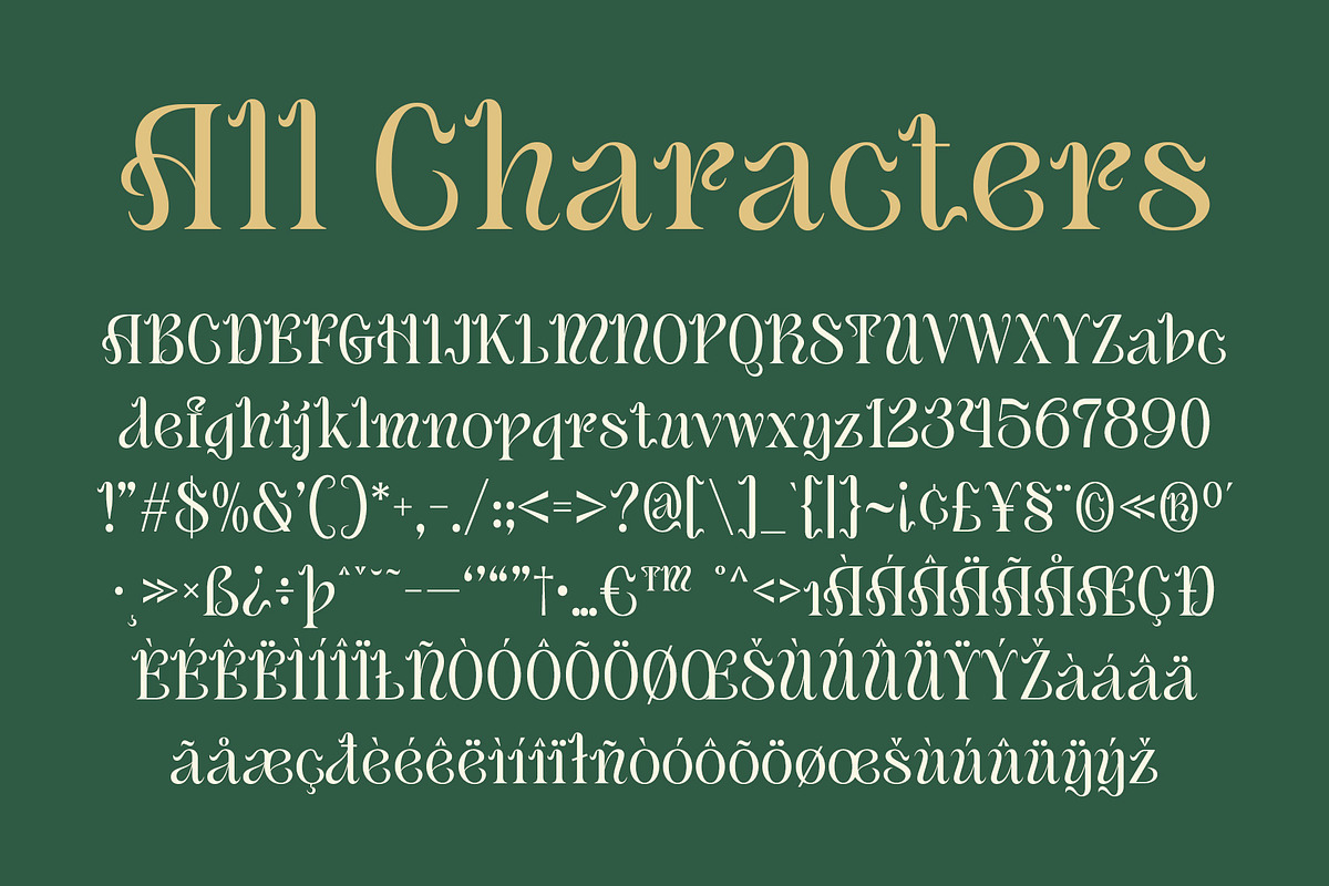 CS Bailey – Art Nouveau Font, a Serif Font by Craft Supply Co. (Photo 8 of 8)