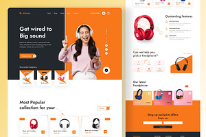 Single Product Landing page design