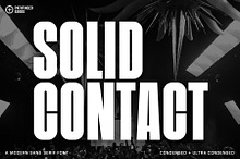 Solid Contact Condensed Sans Serif